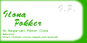 ilona pokker business card